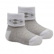 S520-G: Grey 2 Pack Anti-Slip Terry Socks (0-12 Months)